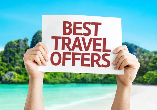 Best Travel Offers card — Stock Photo, Image