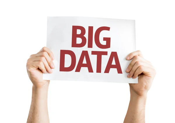 Big Data card — Stock Photo, Image