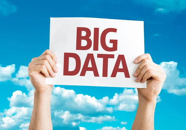 Big Data card — Stock Photo, Image