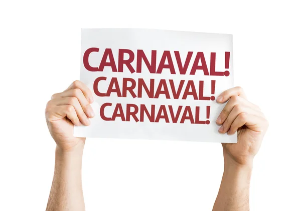 Carte Carnaval (en portugais) — Photo