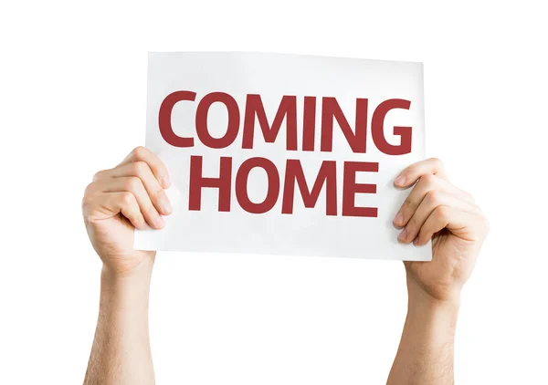 Coming Home kaart — Stockfoto