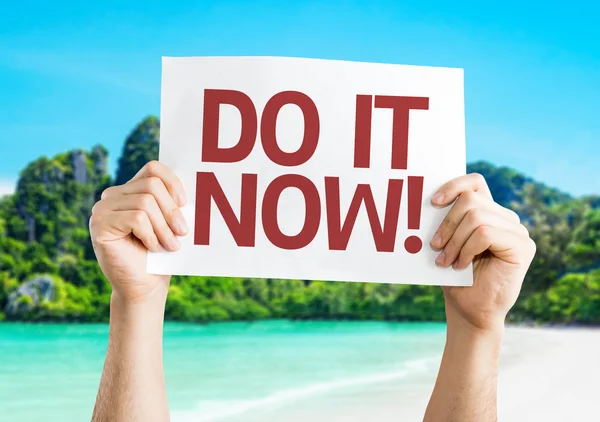 Do it Now! card — Stock Photo, Image