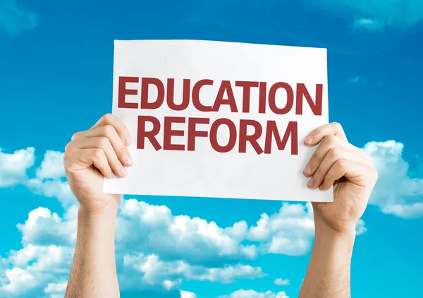 教育改革カード — ストック写真
