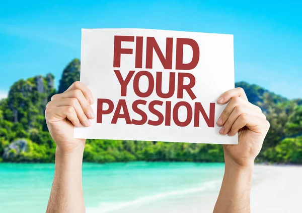 Finden Sie Ihre Passion Card — Stockfoto