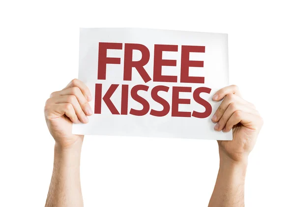 Free Kisses card — Stock Photo, Image