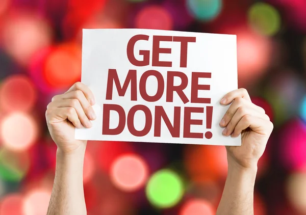 Get More Done card — Stock Photo, Image