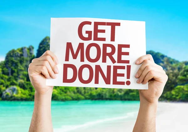 Get More Done card — Stock Photo, Image