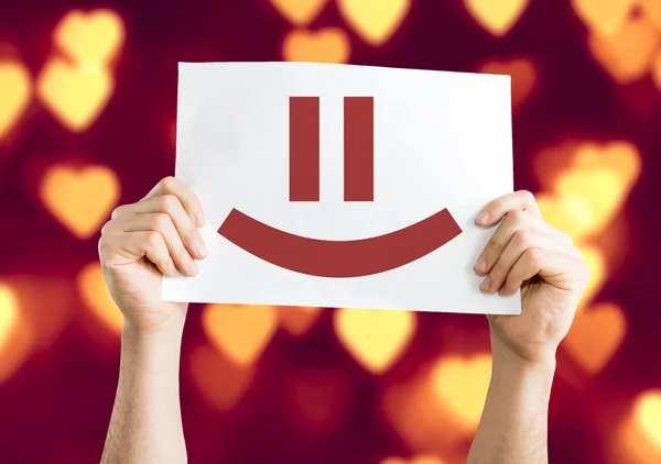 Smiley Face kort — Stockfoto