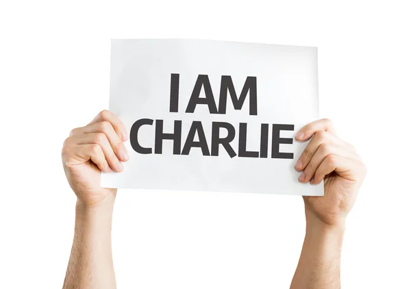 Jestem Charlie karty — Zdjęcie stockowe