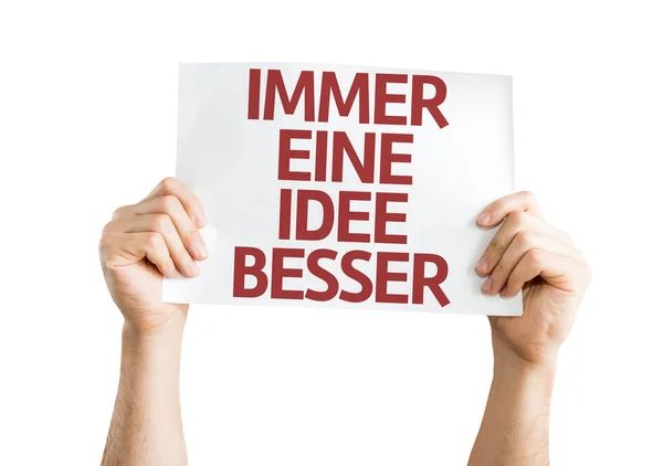 Eine bessere Idee auf Deutsch bekommen — Stockfoto