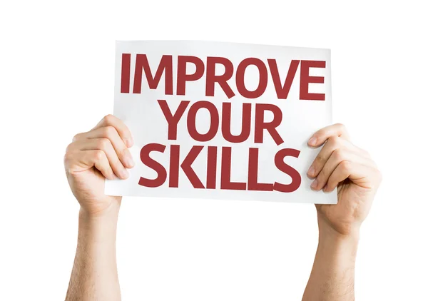 Improve Your Skills card — Stock Photo, Image