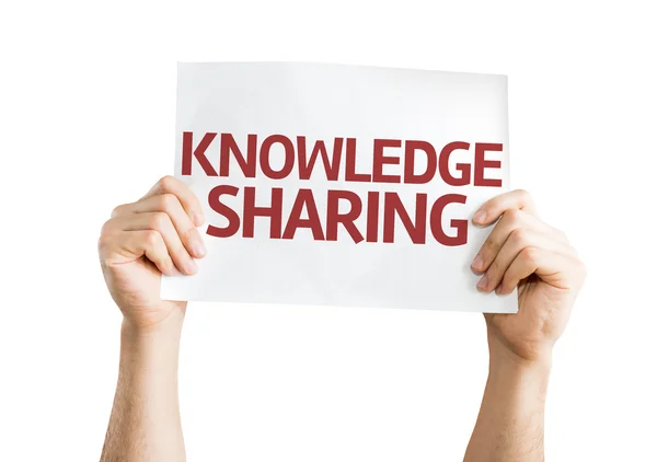 Knowledge Sharing card — Stock Photo, Image