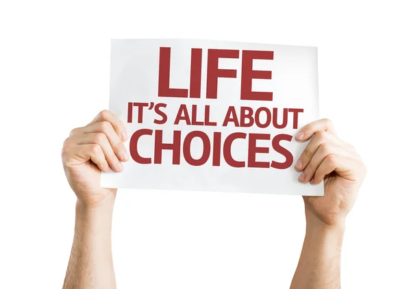 Life is All About Choices card — Stock Photo, Image