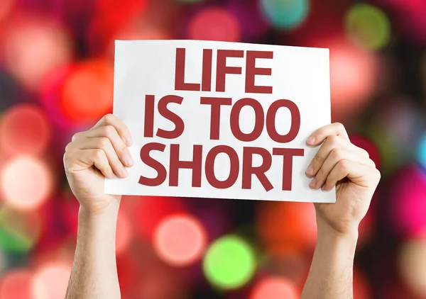 Life is Too Short card — Stock Photo, Image