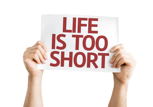 Life is Too Short card — Stock Photo, Image