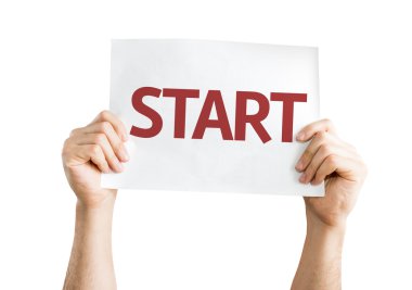 Başlangıç kartı elinde