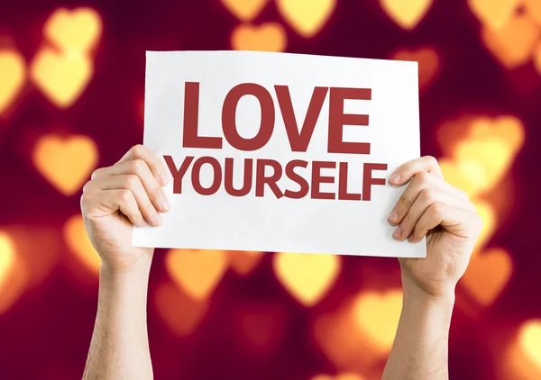 Love Yourself card — Stock Photo, Image