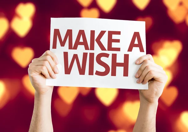 Make a Wish card — Stock Photo, Image