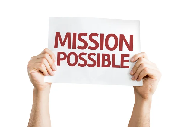 Mission Possible card — Stock Photo, Image