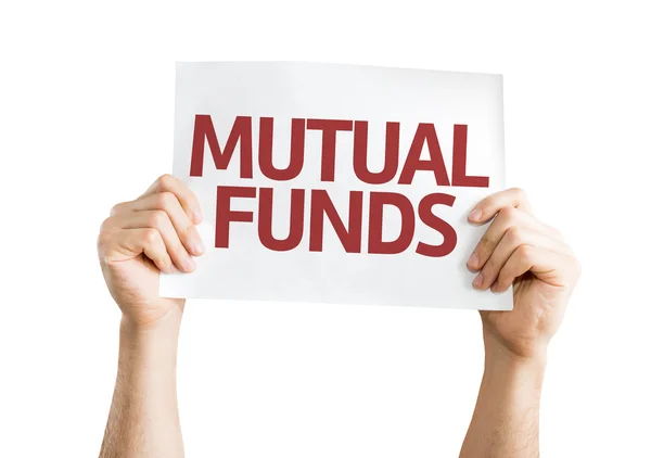 Mutual Funds card — Stock Photo, Image