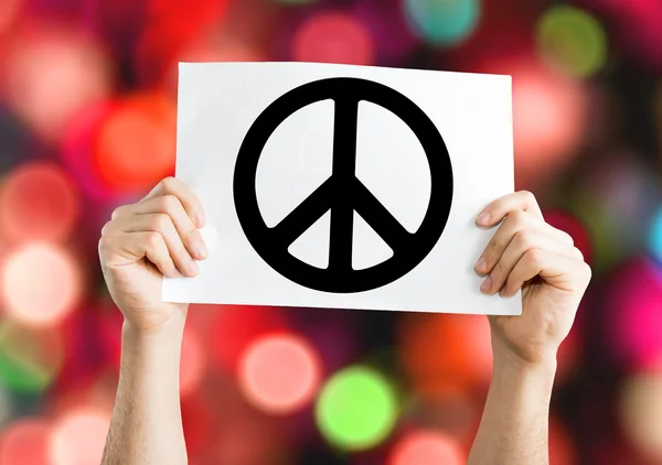 Peace Symbol card — Stock Photo, Image