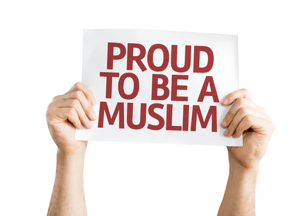 Stolz, ein muslimischer Ausweis zu sein — Stockfoto