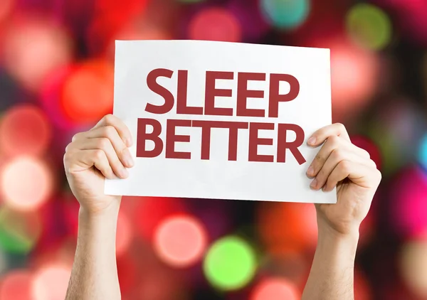 Dormir Melhor cartão — Fotografia de Stock