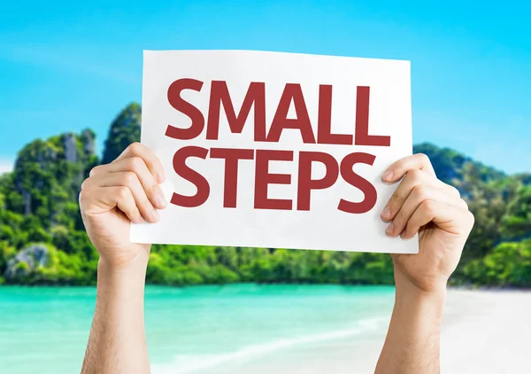 Small Steps card — Stock Photo, Image