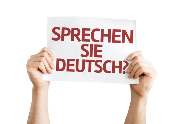 Do You Speak German? (in German) card — Stock Photo, Image