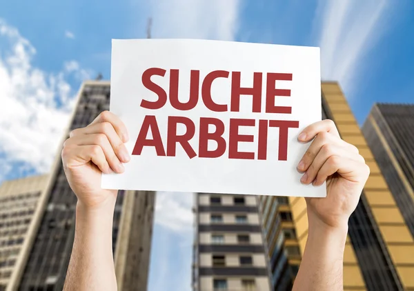 Jobsuche (auf Deutsch) -Karte — Stockfoto