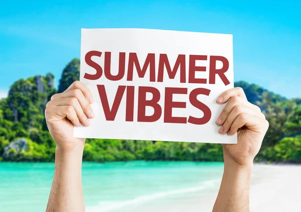 Summer Vibes card — Stock Photo, Image