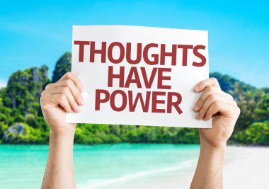Thoughts Have Power card clipart