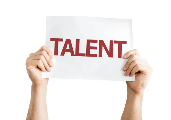 Talent card isolated — Stock Photo, Image