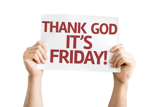 Thank God It's Friday card — Stock Photo, Image