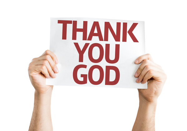 Thank You God card
