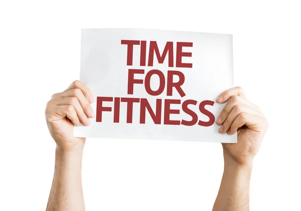 Time for Fitness card — Stock Photo, Image