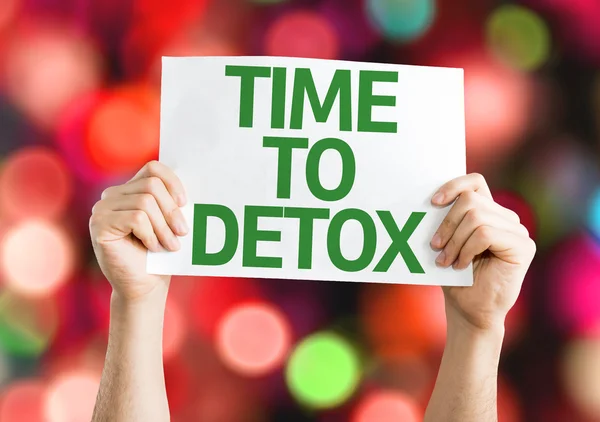 Time to Detox card — Stock Photo, Image