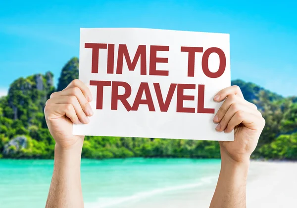 Time to Travel card — Stock Photo, Image