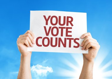 Your Vote Counts card clipart