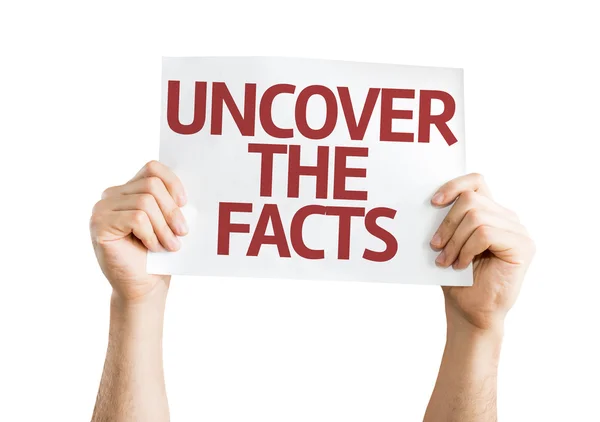 Uncover the Facts card — Stock Photo, Image