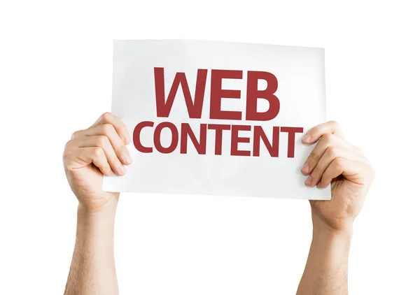 Web Content Karte — Stockfoto