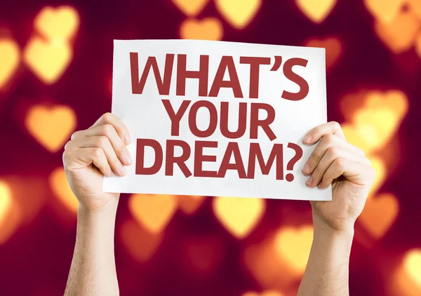 Whats your Dream? card — Stock Photo, Image