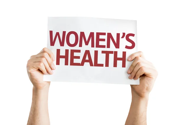 Women's Health card — Stock Photo, Image