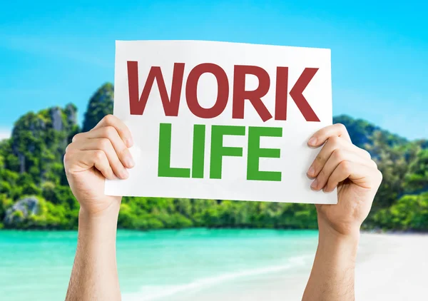 Work Life card — Stock Photo, Image