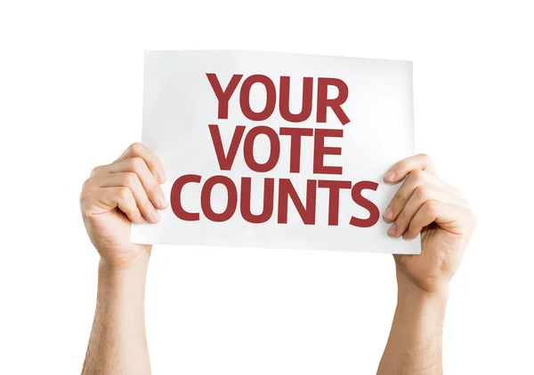 Your Vote Counts card — Stock Photo, Image