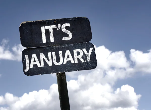 It's January sign — Stock Photo, Image