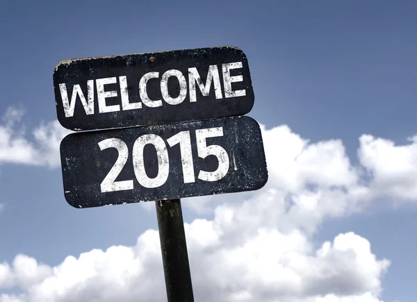 Benvenuto 2015 segno — Foto Stock