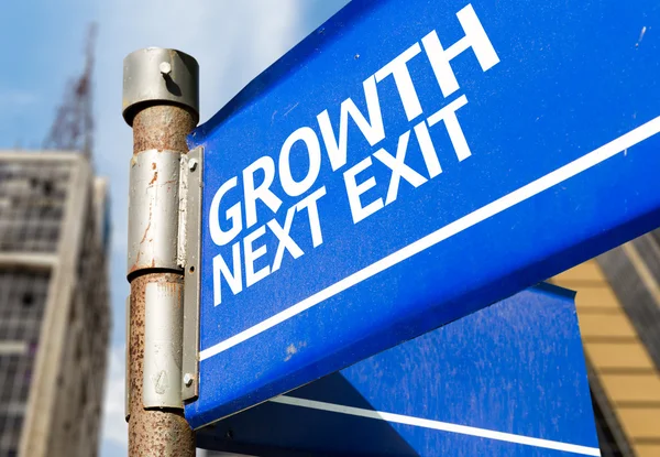 Growth Next Exit sign — Stock Photo, Image