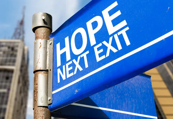 Hope Next Exit sign — Stock Photo, Image