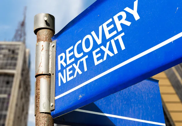 Recupero Next Exit sign — Foto Stock